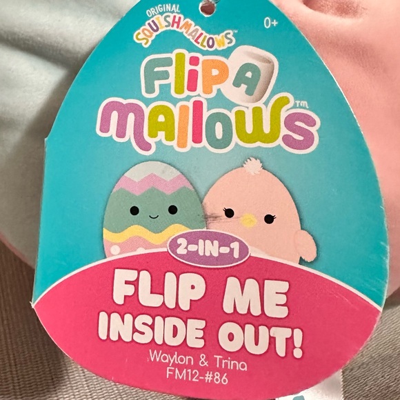 Squishmallow 12" Flip a Mallows Waylon & Trina Easter - Picture 6 of 10